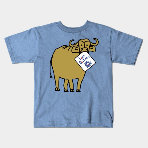 In the Year of the Ox Free Britney Kids T-Shirt by ellenhenryart